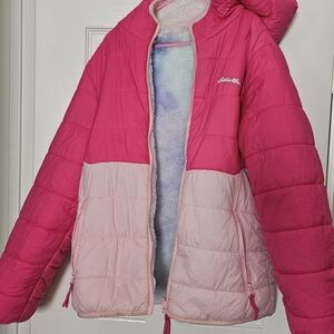 Eddie Bauer Kids Two-Tone Pink Puffer Jacket